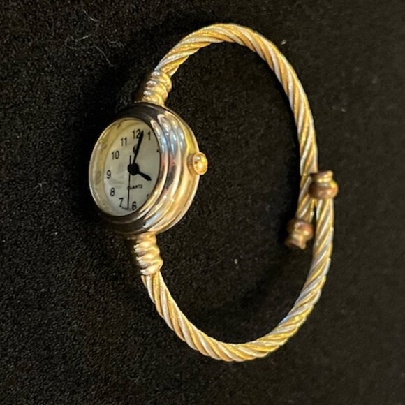 Charming Charlie Accessories - CHARMING CHARLIE | Two-tone Stretch Bangle Watch-NEW Battery